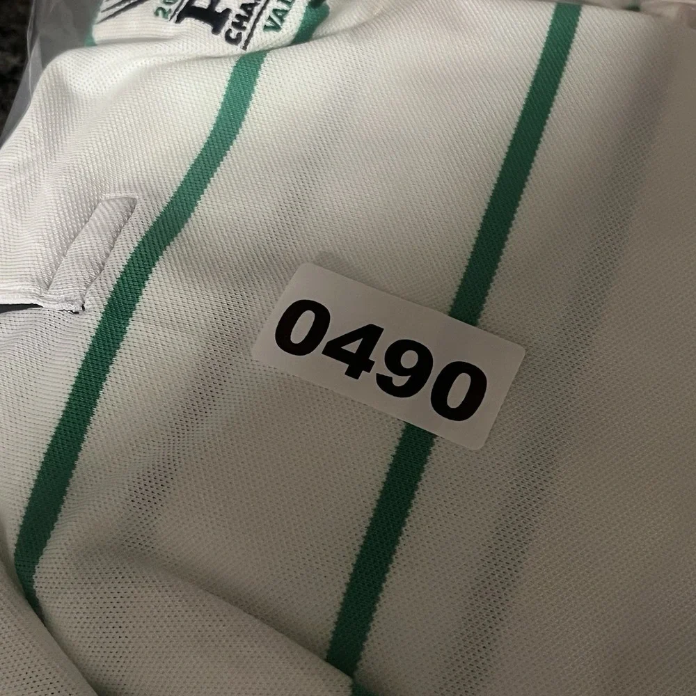 RLX Ralph Lauren Blue White Green Polo‎ Shirt PGA Championship Valhalla 2014 XL